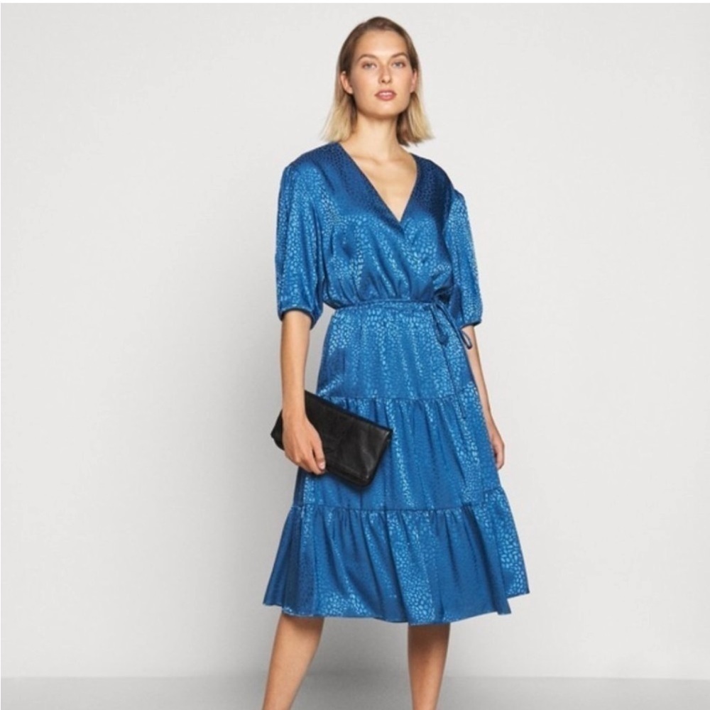 Rebecca Minkoff Mary Satin Jacquard Dress Womens Small NWOT